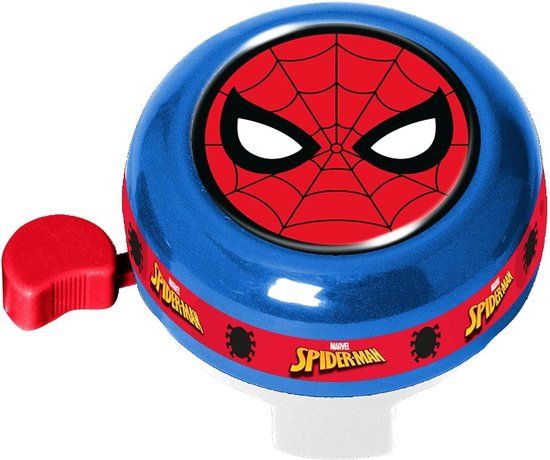 Stamp Marvel Spider-man Fietsbel 60 mm - Blauw/Rood
