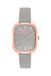 TOUS Analoog stalen horloge met leren armband Heritage, Roze met grijze armband, riem