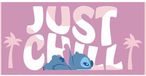 Lilo en Stitch Stitch Strandlaken Chill Roze 70 x 140 cm Polyester