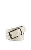 JOOP! Riem Printed Coll. Belt 3,5 CM W85 Cream-White Wit