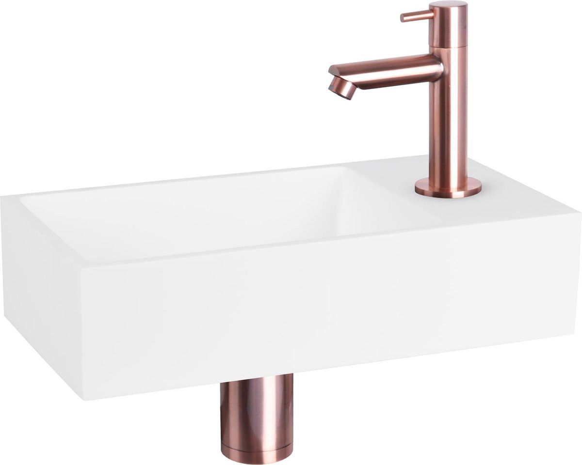Differnz SOLID Fonteinset Rechthoek Rood Koper