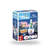 Mako Moulages Artiesteditie van Monsieur Z - Een knuffelbeer - creatieve vrijetijdsset - gips en verf vanaf 5 jaar - 39028