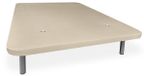 Tapis 3D rembourré, 150x190 cm, beige, renforcé, avec 5 traverses, 6 pieds en métal