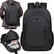 Oxford Sac de sport Femme/Homme - 45 litres - Noir/Rouge - Imperméable avec compartiment pour ordinateur portable