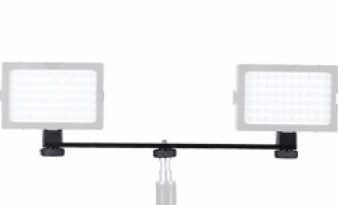 Walimex Auxiliary Bracket 2-fold for Video light - Black