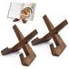 Solidchoice - Set de 2 supports de livres de cuisine en bois pour la cuisine