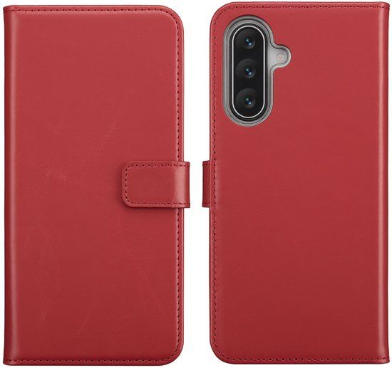 Selencia Echt Lederen Bookcase voor Samsung Galaxy A17 (5G) / (4G) - Rood