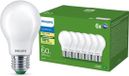 Philips LED Philips UltraEfficient LED lamp Mat - 60W - E27 fitting - Warmwit licht; 2700K - Ultra Efficiënt: Energielabel A - 6-pack