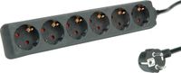 Roline multiprise sans interrupteur, noir, 3 m