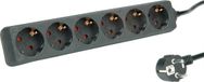 Roline multiprise sans interrupteur, noir, 3 m