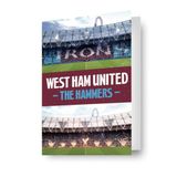 West Ham Fc Voetbal Verjaardagskaart 3D-Effect Lenticular Een Fantastische Kaart Voor Alle Gelegenheid