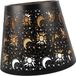 Merkloos Moderne Lampenkap - Ijzeren Kap - Decoratieve Verlichting - Stijlvol Design - 15x15 cm - Zwart