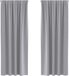 vidaXL Blackout Gordijnen met Ringen 2 st Lichtgrijs 245 x 140 cm