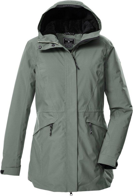 Killtec KOW 19 Parka - Dames Parka - Green-Grey