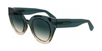 Longchamp LO750S N Zonnebril Vrouwen Blauw Acetaat Rond