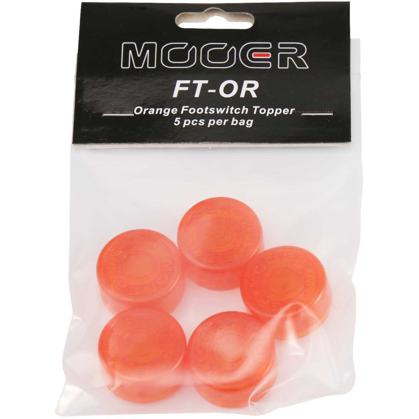 Mooer Candy Footswitch Topper Orange set van 5