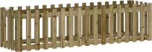 vidaXL - Plantenbak - verhoogd - hekontwerp - 200x50x50 cm - geïmpregneerd - hout