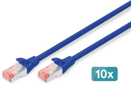 Digitus Professional Netwerkkabel - 3 m - blauw - 10 stuks