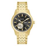 Bulova Open Heart 97A168 Horloge - Staal - Goudkleurig - Ø 40 mm