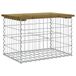vidaXL Banc de jardin conception mur de soutènement 63x44x42 cm pin imprégné