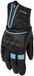 Rusty Stitches Lilly Dames Motorhandschoenen Zwart/blauw 2XL