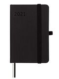 Finocam Kalender 2021 1 dag pagina minimale textuur zwart Spaans, klein - M2-82 x 127 mm