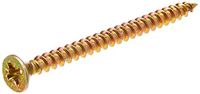 ForgeFix Multifunctionele schroeven met enkele schroefdraad | 4.0 x 50 mm | Zinkgeel gepassiveerd | Doos 200