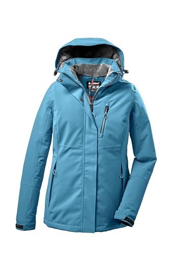 killtec Women's Functional Jacket with Detachable Hood KOW 140 WMN JCKT, Storm Blue, Size 54