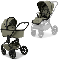 MOON MOON Combi kinderwagen Resea Edition+ mos green / black mat