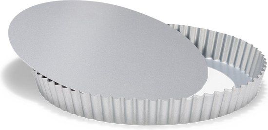 Patisse Vlaaivorm met losse bodem ø30cm - Lichtgrijs - Metaal - Rond