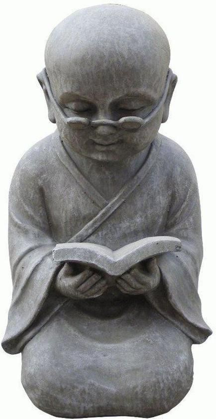 Stone-Lite Deco Tuinbeeld Shaolin 525 Monnik met boek