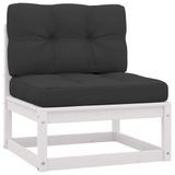 VidaXL Tuinbank Hout, Stof/Weefsel, Polyester