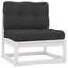 VidaXL Tuinbank Hout, Stof/Weefsel, Polyester