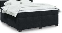 Maison Exclusive - Boxspringbed met matras, noir, 180x200 cm, velours