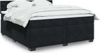 Maison Exclusive - Boxspringbed met matras, noir, 180x200 cm, velours
