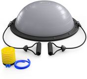 Hop-Sport HS-L058B – Balancetrainer – Met Expanders – Antislip Oppervlak – Grijs