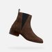 GEOX CAMEXIA Bottines femme cuir marron foncé