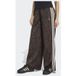 ADIDAS ORIGINALS Pantalon 'SATIN SNAKE PRINT WIDE LEG TRACK' brun foncé / noir / blanc