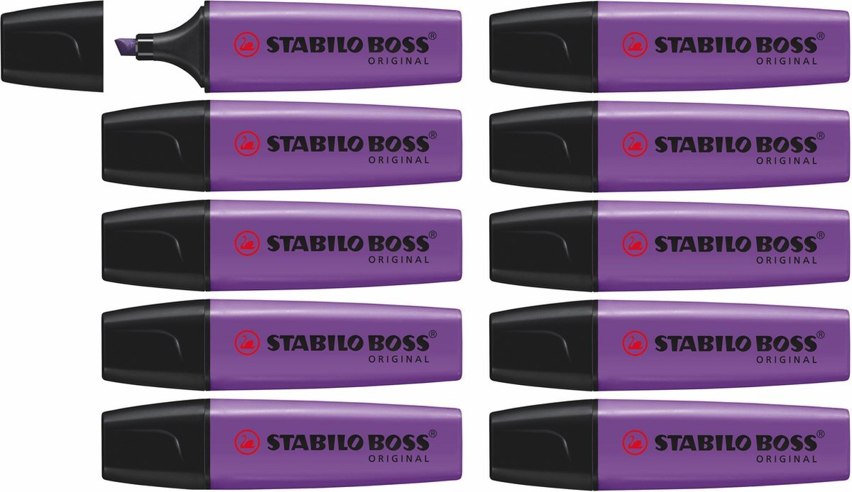 Stabilo BOSS ORIGINAL Markeerstift Lavendel - Doos 10 Stuks