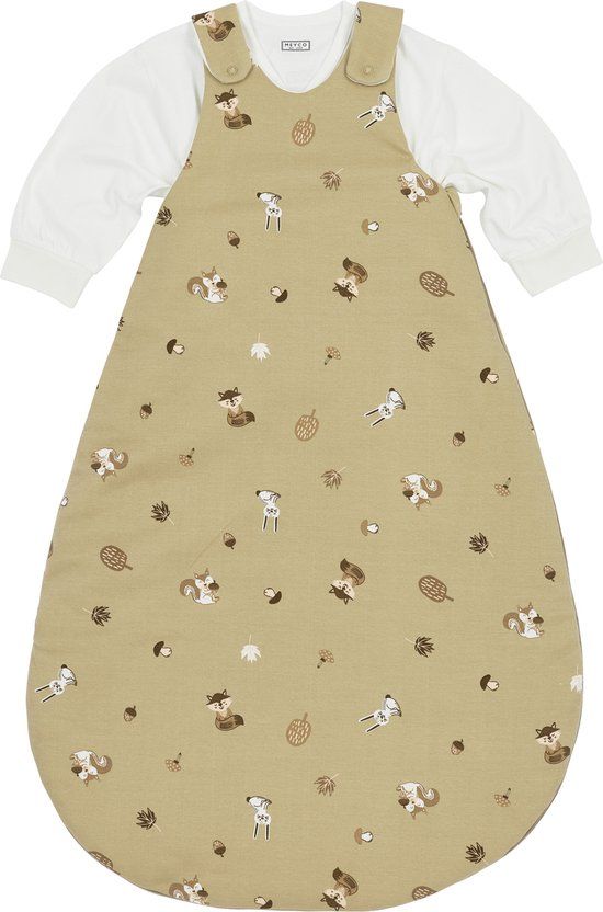 Meyco Baby Forest Animals Baby Slaapzak Rond 74/80 - Sand - Winter - 2.2 TOG - 4.0 TOG