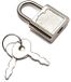Geheim Mareli Geheim dagboek met metalen slot en 2 sleutels, afmetingen 14,5 x 18 cm, 64 Fg wit komt overeen met 128 Pg