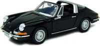 Bburago Modelauto Porsche 911 B Targa Cabriolet 1967 zwart schaal 1:32