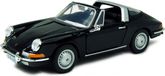 Bburago Modelauto Porsche 911 B Targa Cabriolet 1967 zwart schaal 1:32