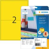 Herma Etiketten 4496 Geel 199.6x143.5mm 32 Stuks