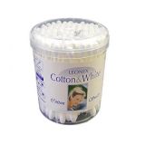 Leonex coton-tige en coton et papier blanc, 100 pièces