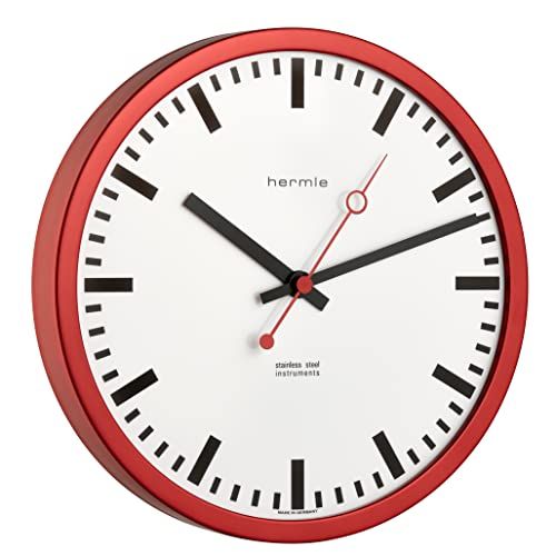 Hermle Stationsklok 30471-360870 radio, rood