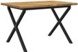 vidaXL Table de salle à manger carrée 120 x 80 x 75 cm Acacia massif