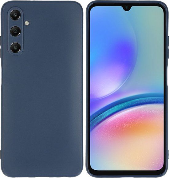 iMoshion Hoesje Samsung Galaxy A05s - Siliconen Back Cover - Donkerblauw
