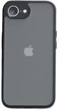 Coverzs matte Hardcase geschikt voor de Apple iPhone 16e / iPhone 17e hoesje - doorzichtig telefoonhoesje met mat design - Back cover met verstevigde randen - Kunststof / siliconen materiaal (zwart)
