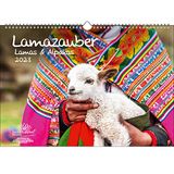 Lamazauber A3 kalender voor 2023 Lama Alpaca - Seelenzauber